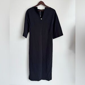 cos metallic linen dress TAILORED LINEN MINI DRESS